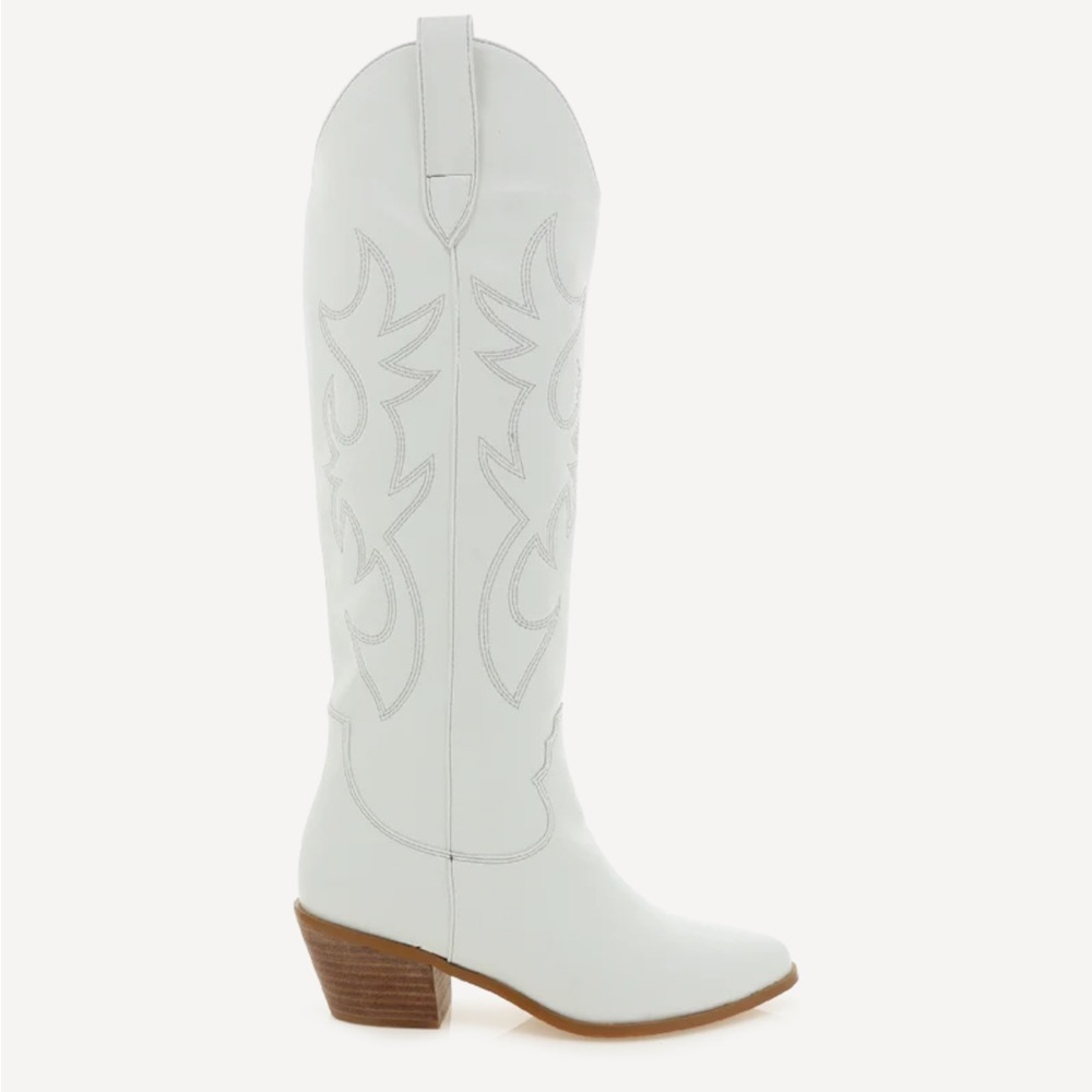 Billini White Heeled Boots